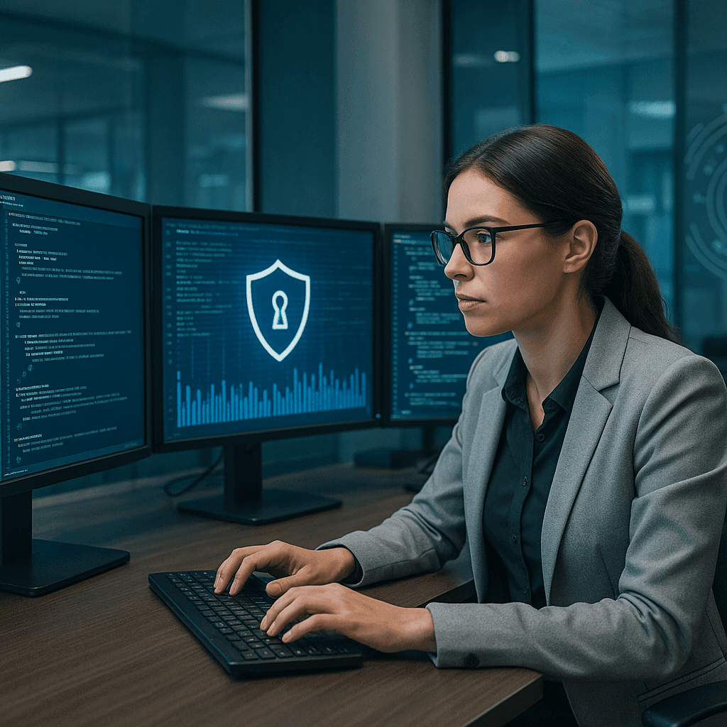 Female IT Compliance Technician