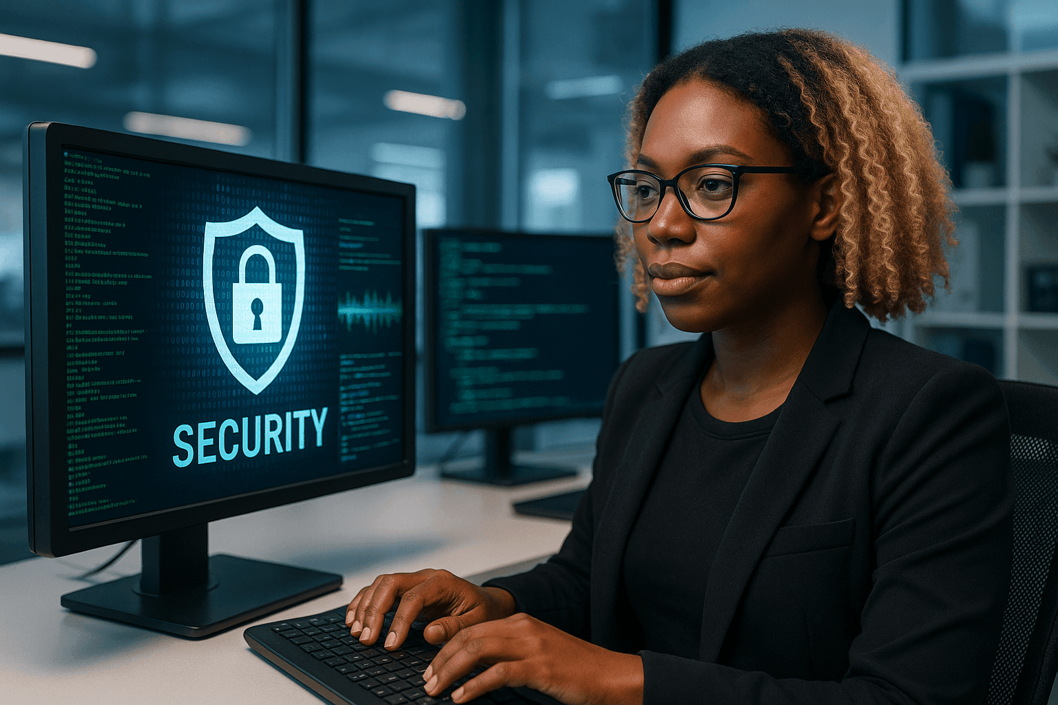 Female Cloud Services IT Technician