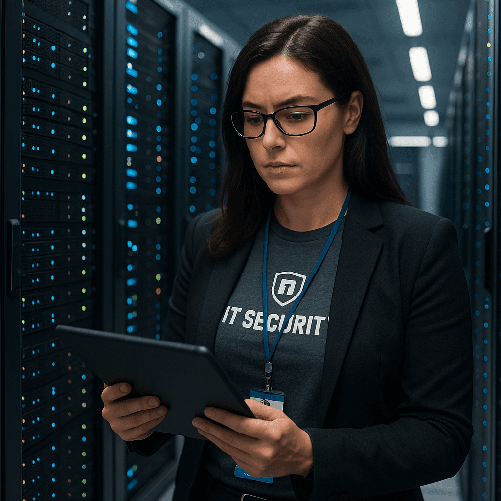 Female Cyber Security Technician